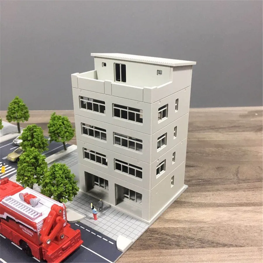 

1/150 160 architectural scene model train station scene hard plastic assembly model