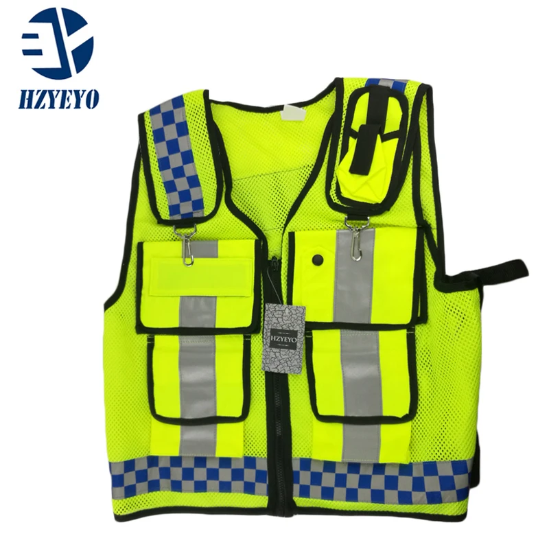 Buy Motorcycle High visibility safety Reflective vest Lattice screen cloth