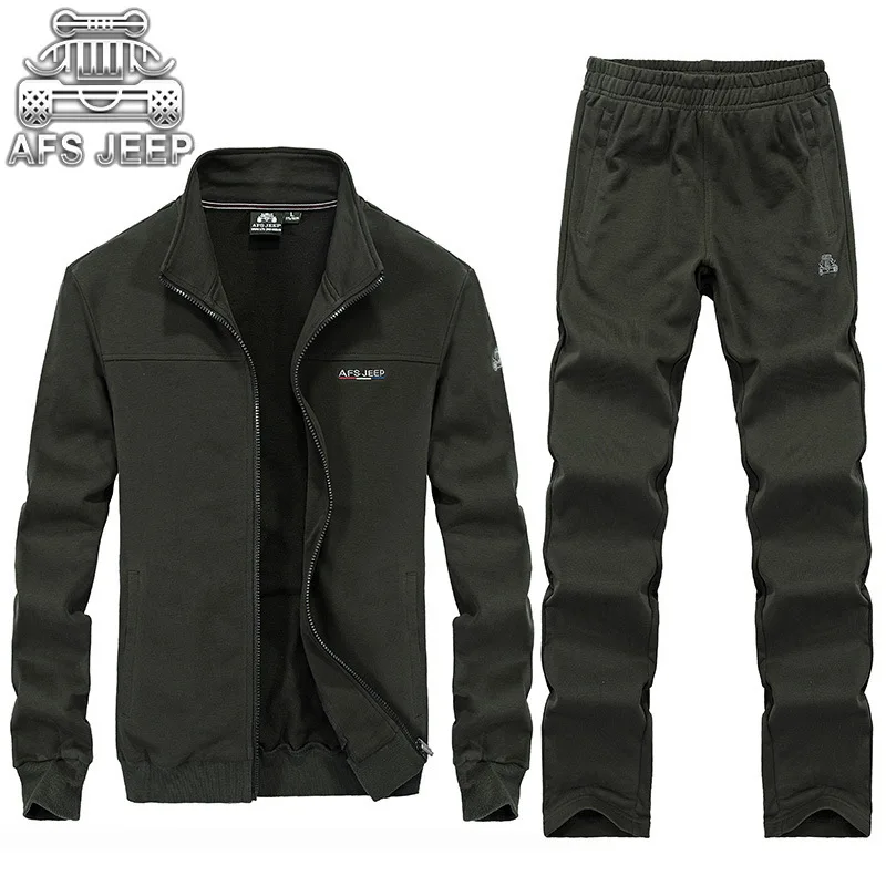 AFS JEEP Brand clothing Tracksuit Men Hoodie Men Casual Active Men