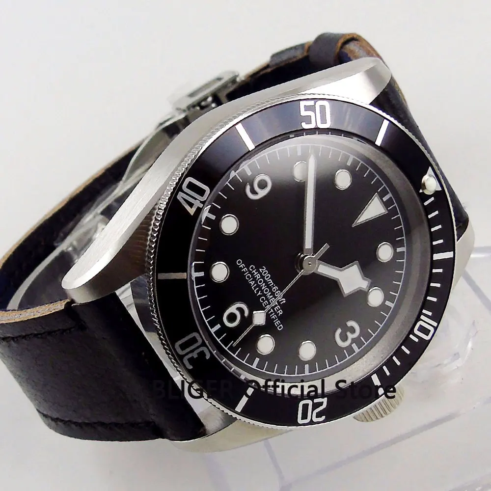 

Sapphire 41MM Black Sterile Dial Rotating Bezel Men's Wrist Watch Luminous Marks 20ATM MIYOTA Automatic Movement Men's Watch C77