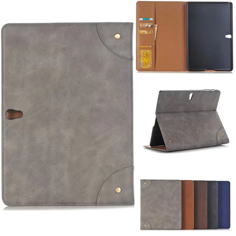 Чехол для Samsung Galaxy Tab S 10 5 кожаный ретро чехол планшета T800 T805 чехлы с
