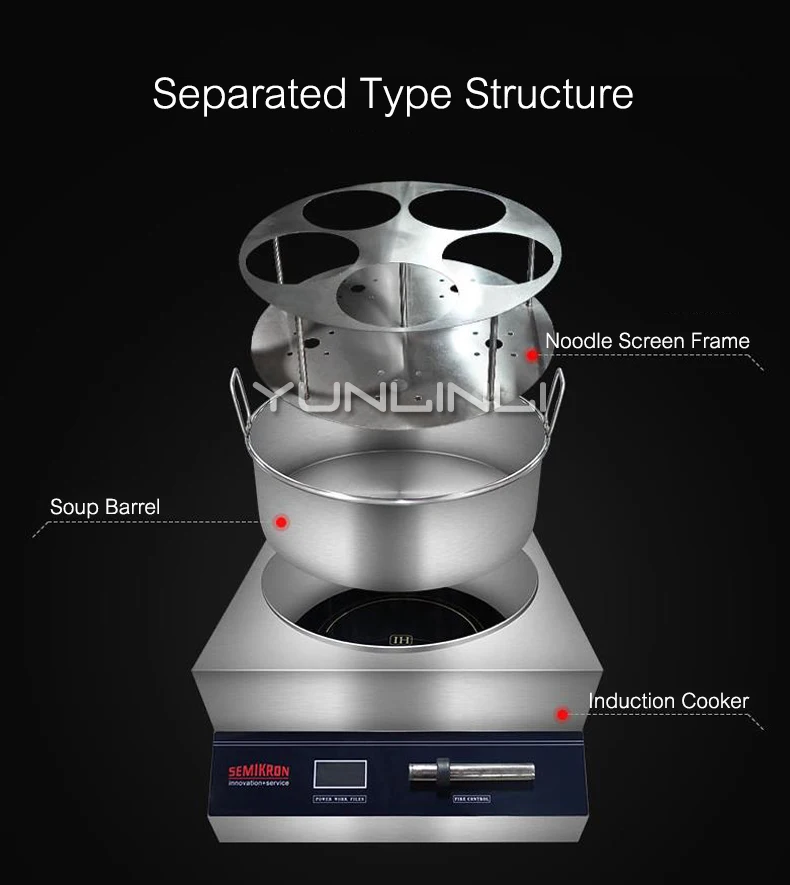 Горячий горшок лапши индукционная плита Коммерческая энергосберегающая Мультиварка кухонное оборудование SMK-TSZML01