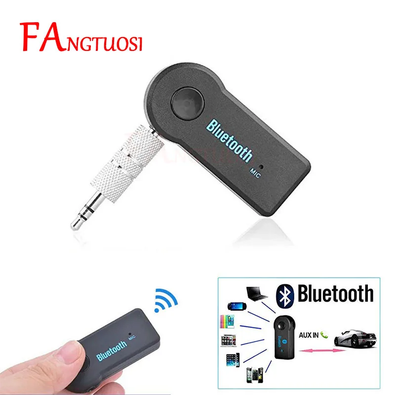 

FANGTUOSI Stereo Wireless Bluetooth Receiver for Car Music Bluetooth Transmitter AUX Audio 3.5mm Bluetooth Adapter Handsfree