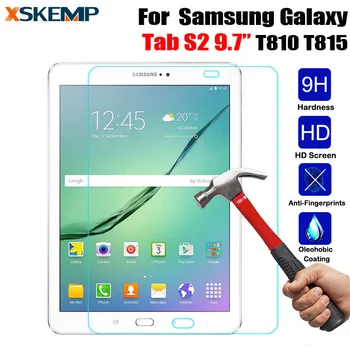 

High quality LCD Tempered Glass For Samsung Galaxy Tab S2 9.7" T810 T815 Explosion-Proof Screen Protector Protective Guard Film