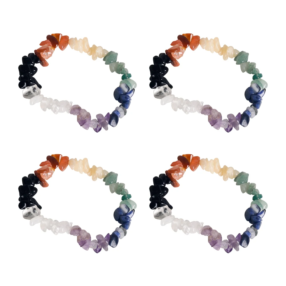 

1PC Natural Stone Stretch Bracelet Bracelets Bangles With Irregular Female for Women Jewelry Amethysts Crystal Colorful Bracelet