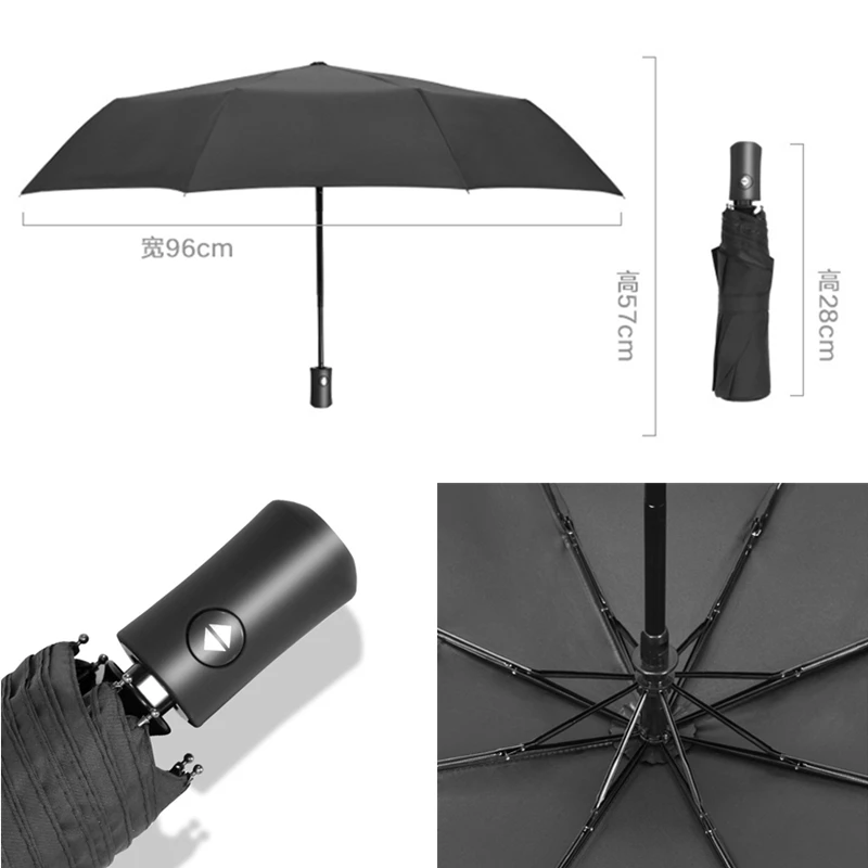 Логотип для автомобильного стайлинга автоматический зонт от дождя для Tesla модель S модель X модель 3 модель Y высококачественный модный зонт