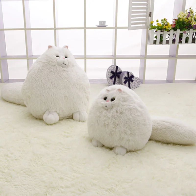 30 см 50 милый толстый персидский кот, плюшевые KidsToy, кошка Мягкая кукла, белый моделирование игрушечная кошка, подарок для детей Детские игрушки D73Z