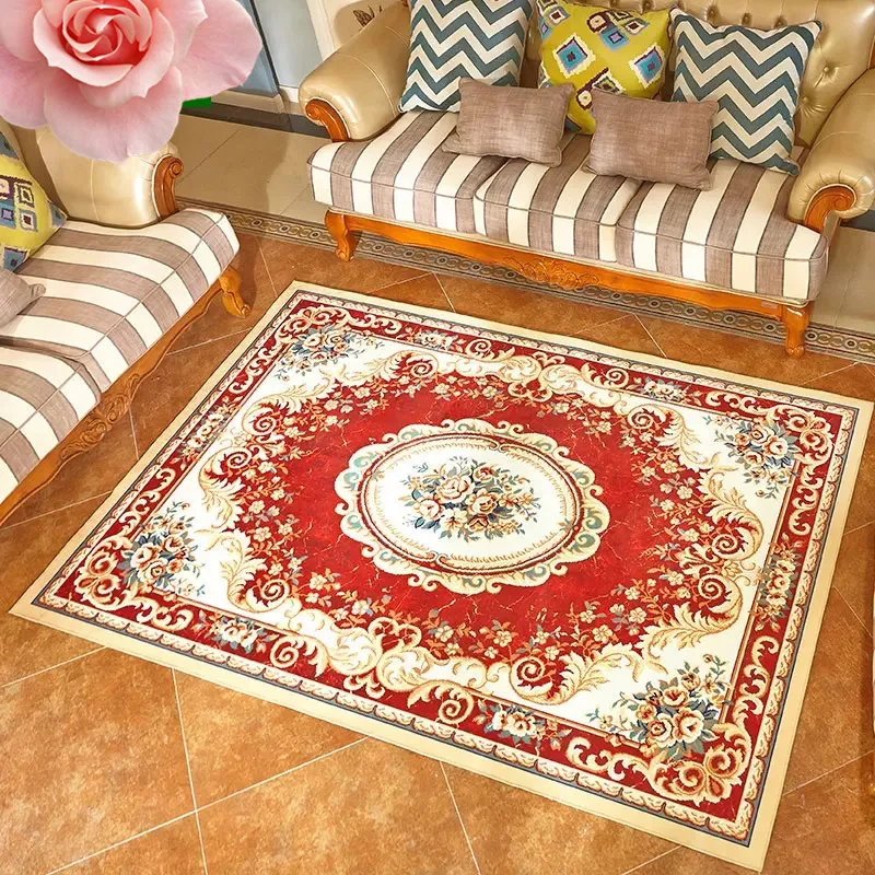 

Large Carpet Chinese Style Rug Ink Garden Art Study Living Room Bedroom Carpet Tea Table Blanket Mat for Home Accessories