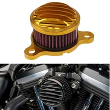 Air Cleaner Intake Filter Motorcycle Rough Crafts Air Cleaner + Intake Filter system for 2004-2014 Harley Sportster XL 883 1200