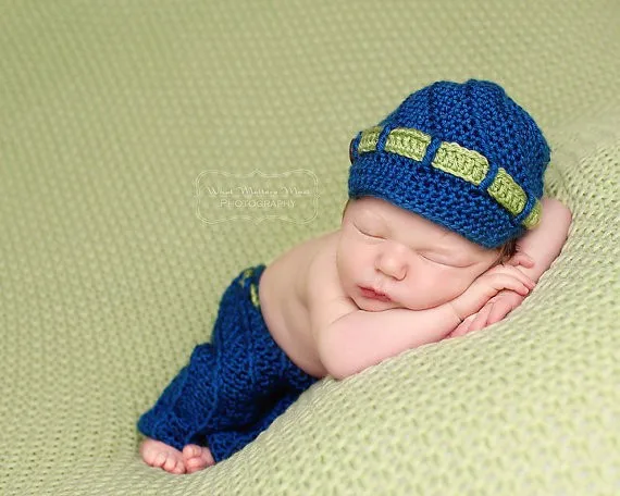 Детская вязаная шапочка и штаны, комплект для новорожденных брюки и подтяжки, шляпа для новорожденных, фото реквизит, хлопок, детская шапка