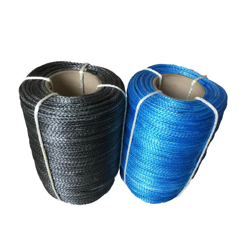 

Free Shipping 6MM*100M Synthetic Winch Line UHMWPE Fiber Rope For 4WD 4x4 ATV UTV Boat Recovery Offroad