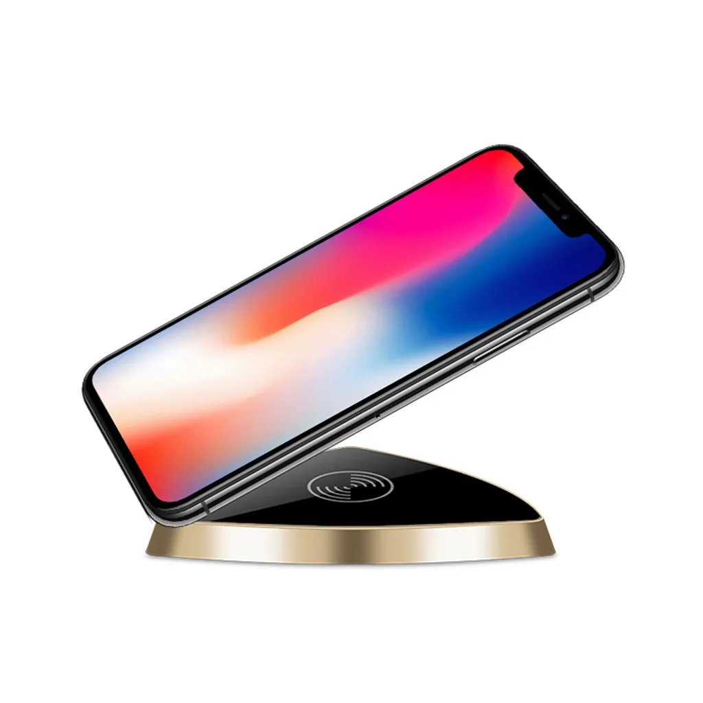 Новое зеркало Беспроводное зарядное устройство коврик для iPhone X 8 XS Max XR тонкий