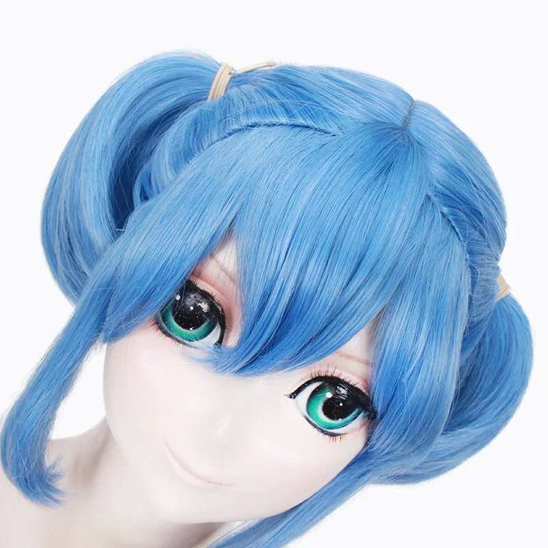 Akb0048 Mayuyu синий длинный парик хвостиков карнавальный костюм термостойкие