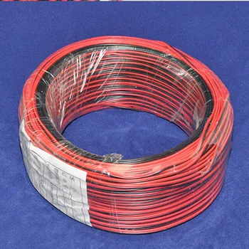 

( 20m) 2pins cable wire, 22 awg Red Black cable, copper wire,Electronic extend wire cable, LED cables for strip light, Sound
