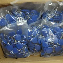 Чип ключа двери EM4100 rfid Брелок 125 кГц RFID проксимити-идентификатор, Токен-тег брелки для ключей 50 шт. для контроля доступа