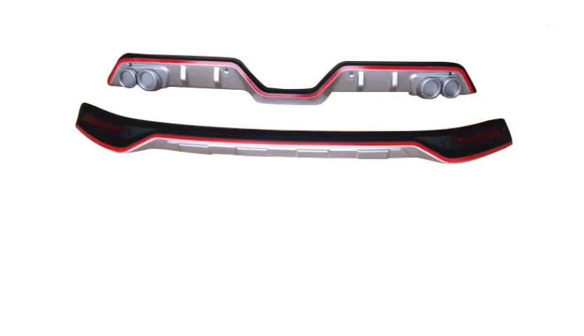 ABS автомобильный Передний+ задний бампер Защитная крышка опорная пластина подходит для Toyota CHR красный спортивный стиль