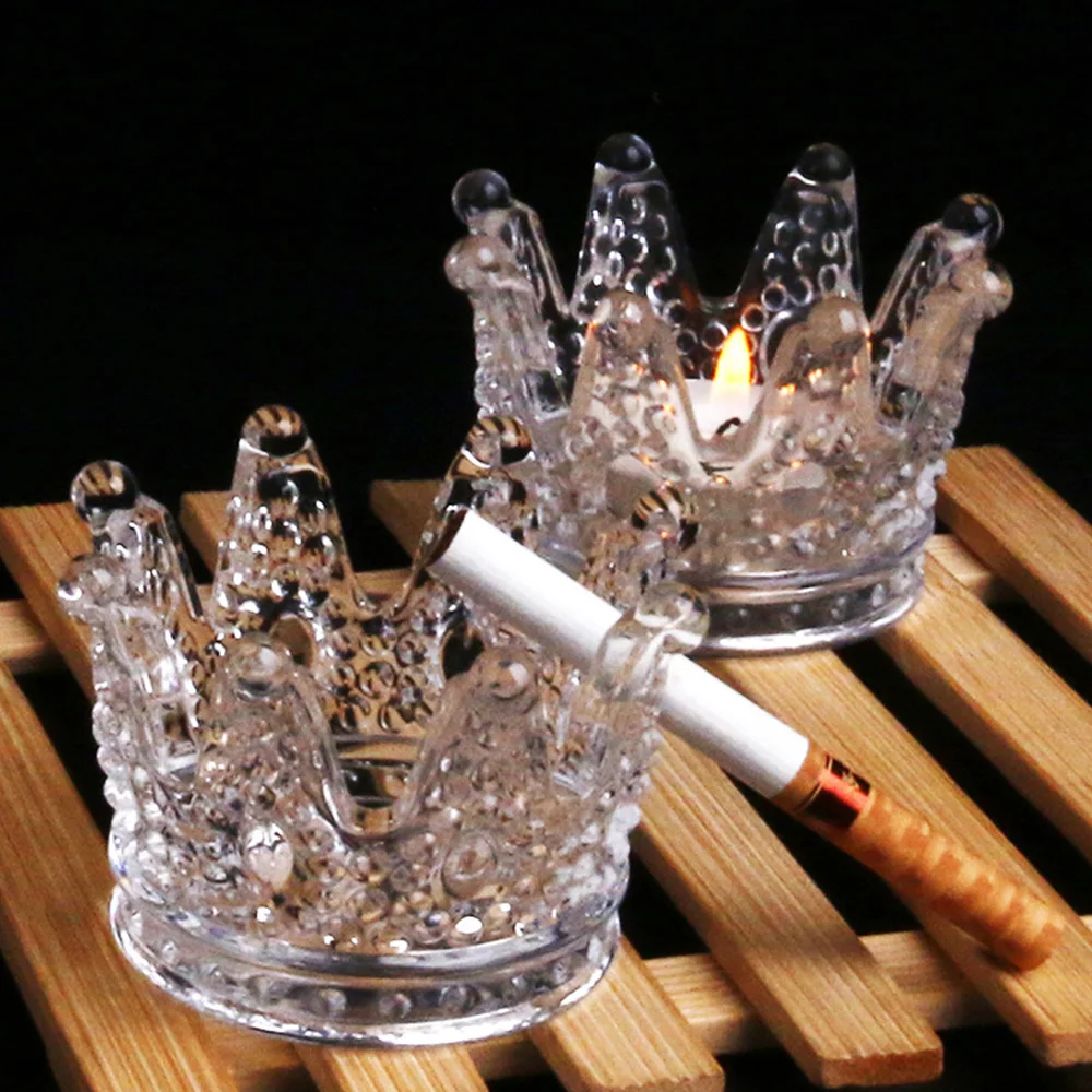 Royal Crown Ashtray Decorative Crystal Glass Body Ashtray Shop