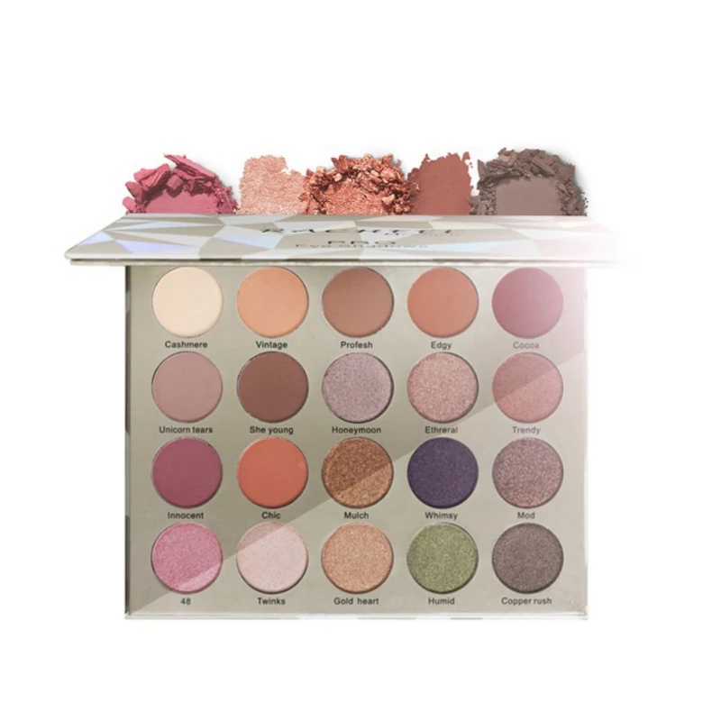 

20 Color Shimmer Matte Eye Shadow Makeup Palette Smokey Warm Pigmented Eyeshadow Powder Long Lasting Cosmetics Set for eyes