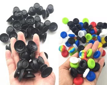 

Analog Mushroom Joystick Thumbstick Thumb 3D Rocker Joystick Caps+Silicone Rubber Caps Cover for PlayStation 4 PS4 Controller