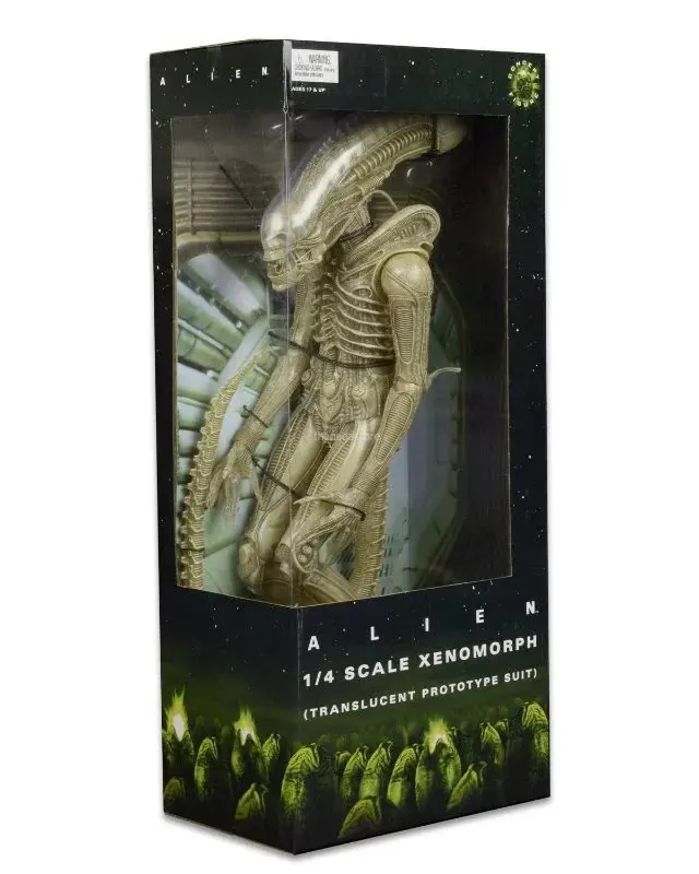 NECA ALIEN 1/4 Scale Xenomorph (Translucent Prototype Suit) PVC Action Figure Collectible Model Toy 56cm KT3095 neca aliens 1 4 scale xenomorph warrior super big pvc action figure collectible model toy 18 retail box ems free shipping wu600