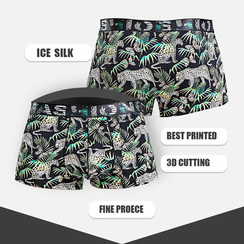 Мужские трусы боксеры из Ice Silk Ethika Для мужчин нижнее белье для девочек Homme chevaliere BS