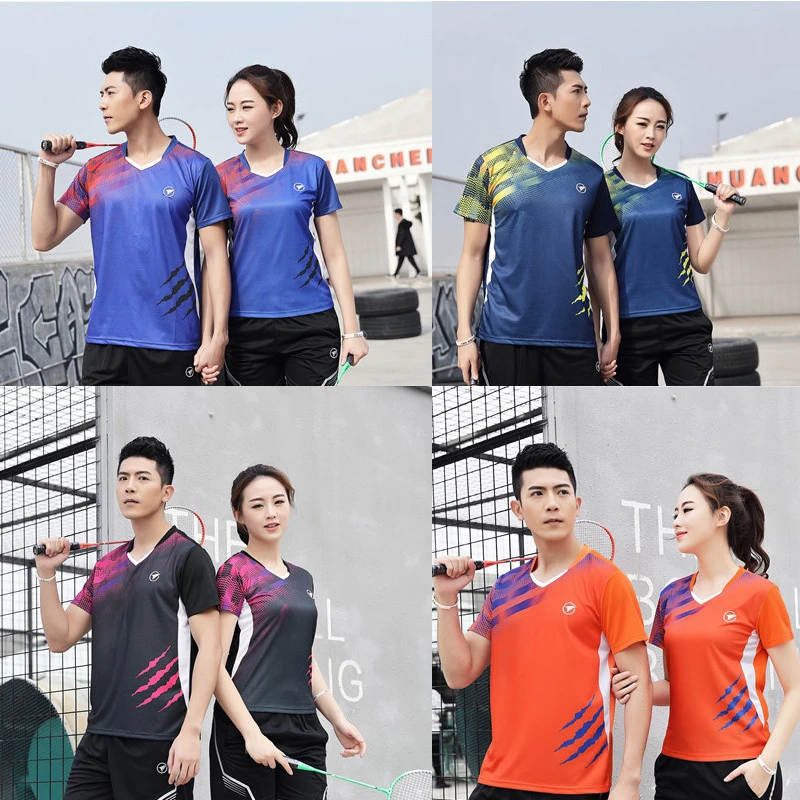 tirano Selección conjunta camión Camisas de bádminton para hombre y mujer, camisa deportiva de tenis,  camiseta de tenis de mesa, camisetas de entrenamiento deportivo de secado  rápido, A121|Camisetas de tenis| - AliExpress