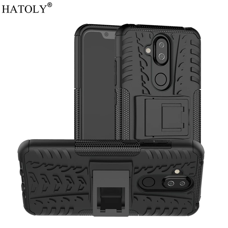 For Cover Nokia 8.1 Case Heavy Duty Armor Shell Protective Hard Rubber Silicone PC Phone Case for Nokia 8.1 Cover for Nokia 8.1 For Cover Nokia 8.1 Case Heavy Duty Armor Shell Protective Hard Rubber Silicone PC Phone Case for Nokia 8.1 Cover for Nokia 8.1
