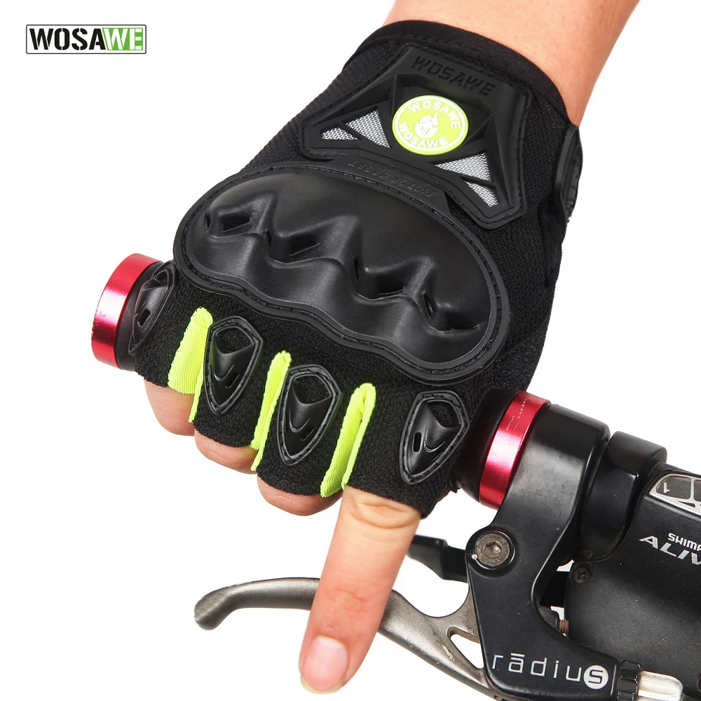 

WOSAWE Cycling Gloves Half Finger Mens Womens Summer Breathable Outdoor Sports Shockproof Gel MTB Bikes Gloves Guantes Ciclismo