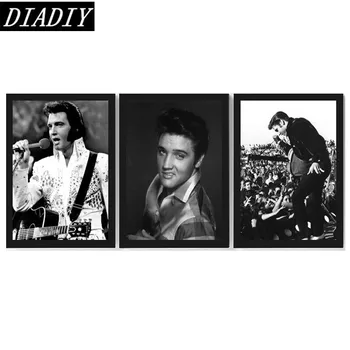 

3 pcs Elvis Photo Full Drill Mosaic Rhinestone DIY 5d Diamond painting cross stitch kits diamond embroidery Needlework for gifts