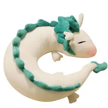 

Hot Anime Ghibli Miyazaki Hayao Plush Toy Spirited Away Haku 28cm Cute Doll Stuffed Plush Toy Pillow Neck U-Shape Christmas Gift