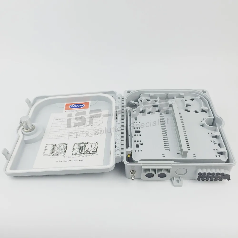 

12 port FTTH Fiber Optic Termination Box 1X12 Core Outdoor Fiber Optical Splitter or Drop Cable Distribution Box