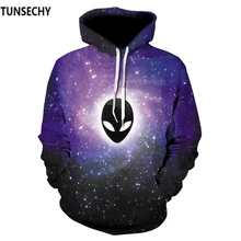 European and American DJ skull Hoodie men’s wear 2018 new long sleeved hip-hop elastic pullover 3D digital print fashion Pullove