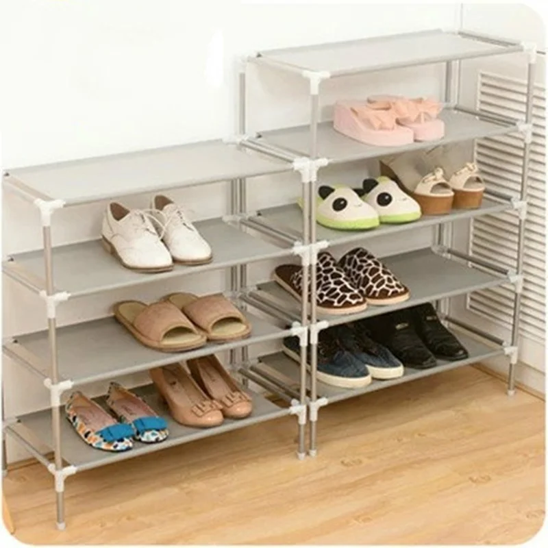 Shoe Rack DIY Storage Cabinet Shelf 3 4 Layers Home Hall Organizer Oxford Cloth