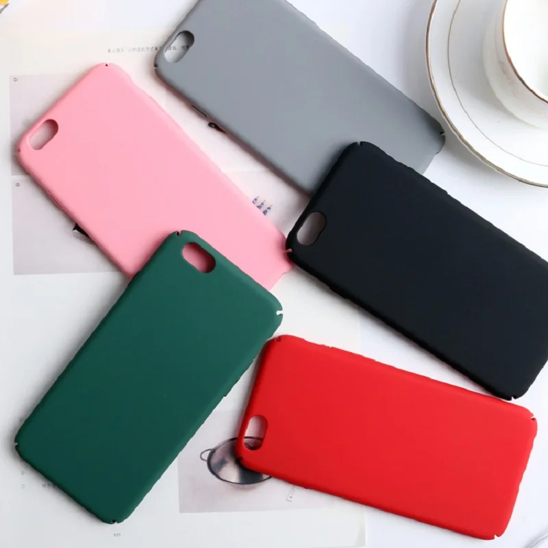Pure color Case for iphone 7 Simple Solid Candy business Cover iPhone 8 plus 6s 6 5s SE Hard Thin fundas |