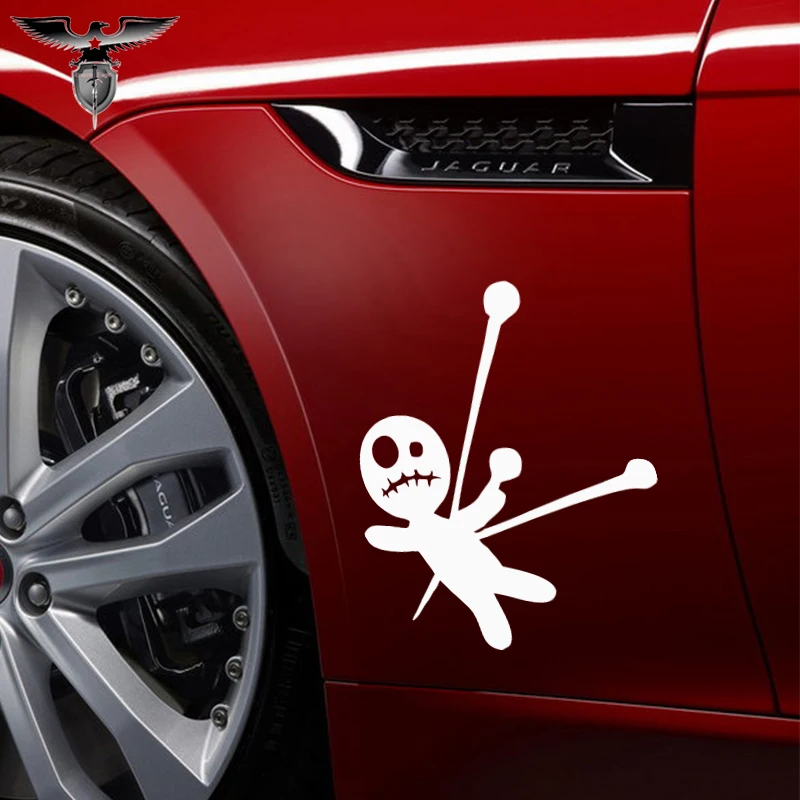 

EmpireYing 3 Size 8 Colors Happy Funny Wizard Witchcraft Ragdoll Voodoo Doll Wicca Pagan Car Sticker Door Wall Decor Decal Gifts