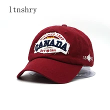 canada letter Cotton embroidery Baseball Caps Snapback hat for Men women Leisure Hat cap wholesale canada letter Cotton embroidery Baseball Caps Snapback hat for Men women Leisure Hat cap wholesale