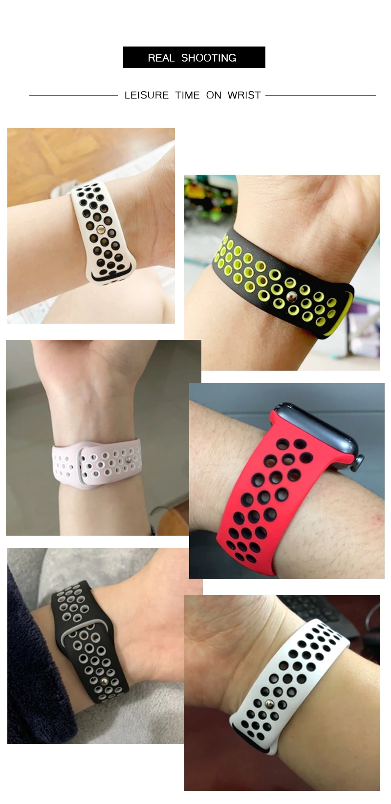 Розовый/белый спортивный ремешок Nike 40 мм для Apple Watch Series 4 44 мм силиконовый браслет 38 мм 42 мм для девочек и женщин