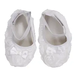 Abwe Best продажа для маленьких девочек удобные противоскользящие принцесса малыша Обувь (12-18 мес, белый)