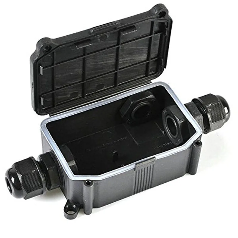 

New Hot 2PCS Newest Cover Waterproof Junction Outdoor Weatherproof Plastic Enclosure Cable Connect Box