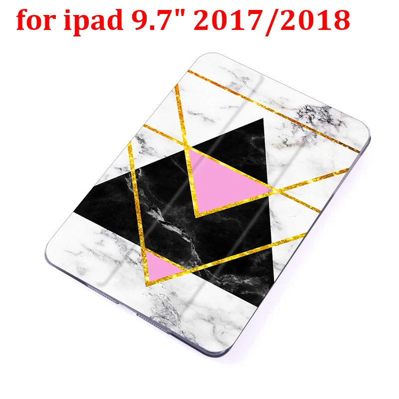 Мраморный флип-чехол для ipad 9,7 дюймов из искусственной кожи, матовый чехол-подставка для ipad 2 3 4 - Цвет: for new ipad 9.7