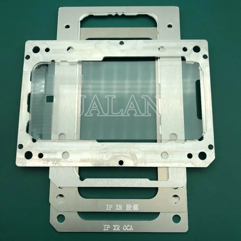 

YMJ laminating mold for iphone x xs xs-max xr LCD display screen positioning oca polarizer film glass with frame laminating