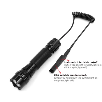 

501B Tactical Flashlight Cree XPL XP-L V5 Hunting Torch Lanterna Camping Lamp with +Remote switch