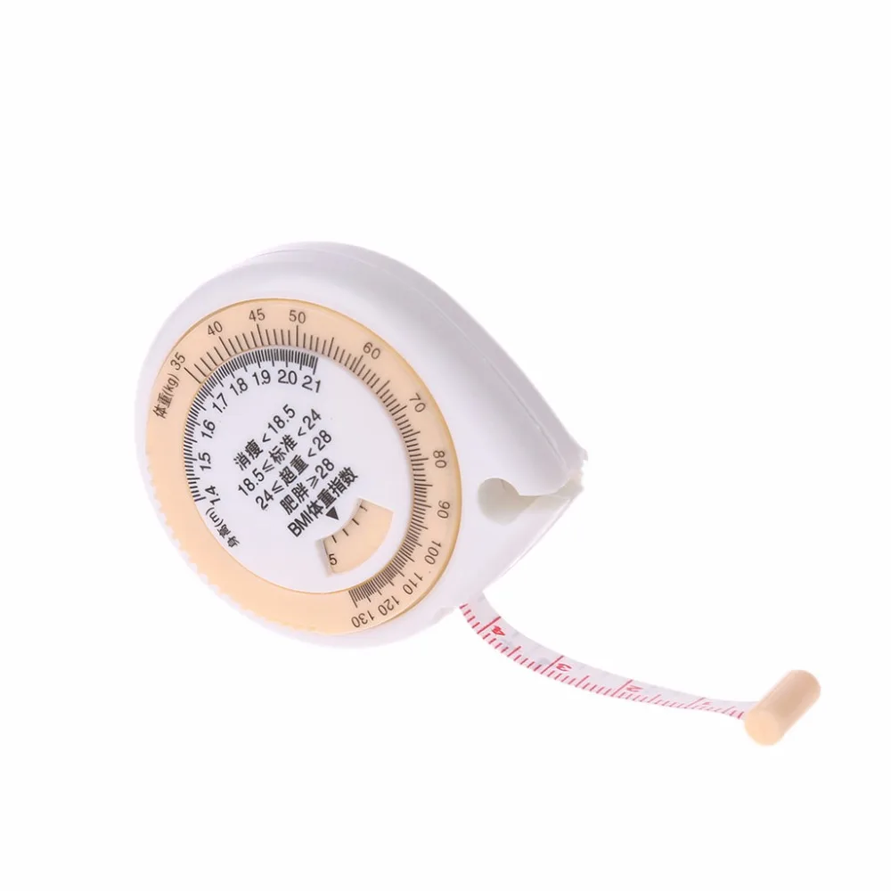 

150cm Tape Measure BMI Body Mass Index Waist Hip Measurement Retractable Ruler ABS shell + PVC