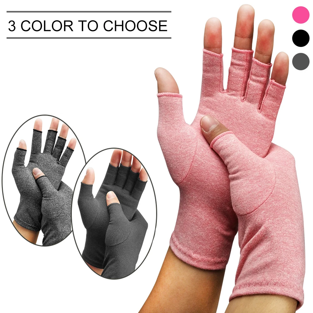 

1Pair Wrist Support Compression Gloves Washable Hand Arthritis Unisex Joint Pain Training Durable Therapy Health Care Elastic #2
