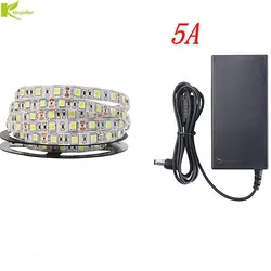 Kingoffer DC12V 5050 SMD 5 м/лот ленты IP20 не Водонепроницаемый гибкие полосы света 60leds/m украшения дома лампа + 5A Мощность адаптер