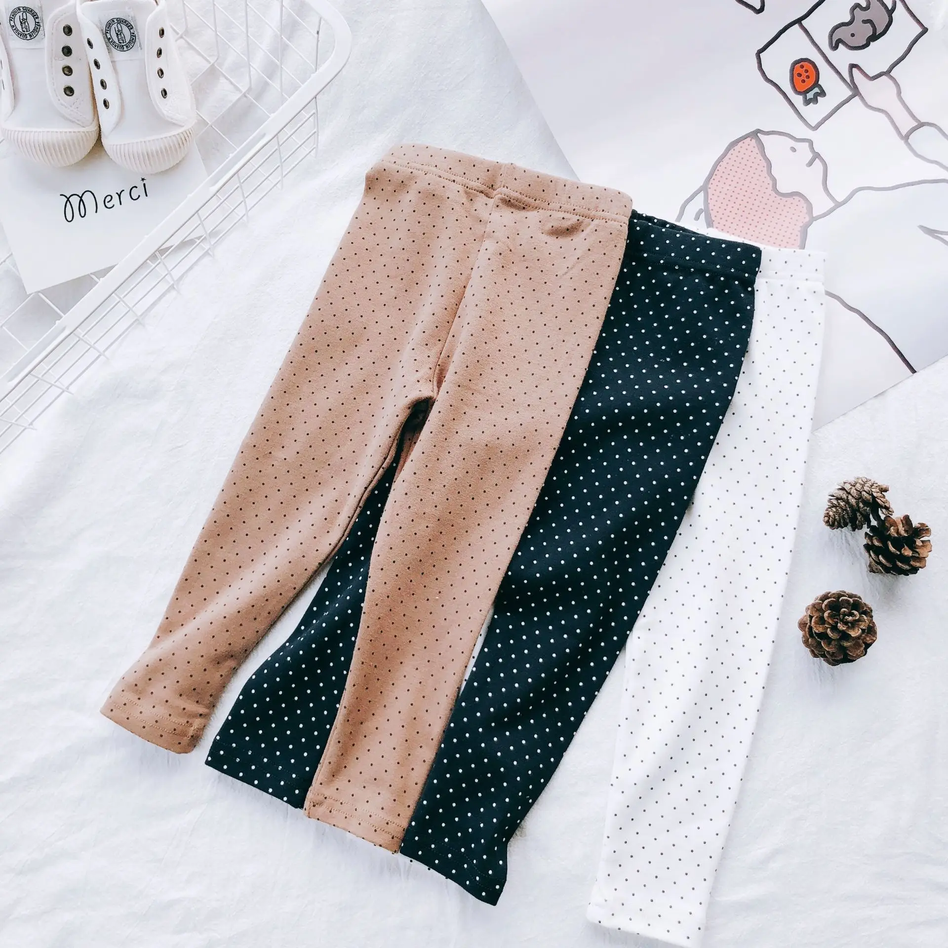 Baby Infant Leggings Casual Polka Dot Spring Autumn Pants Unisex Boys