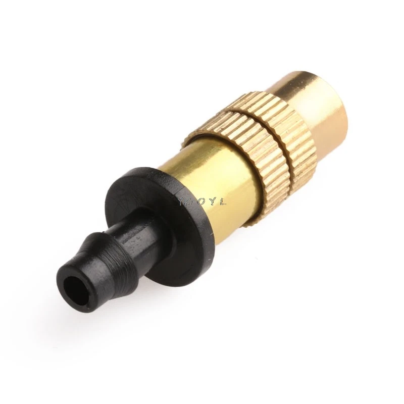 

New 5pcs Adjustable Misting Nozzle Gardening Water Cooling Thread Brass Spray Sprinkler