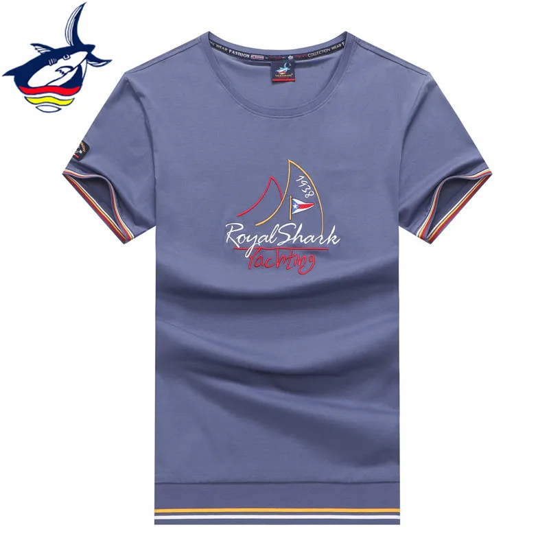 

New 2019 Summer Tops Short Sleeve Brand t shirt men European Fasion Style Tace Shark t-shirt Homme High Quality tshirt