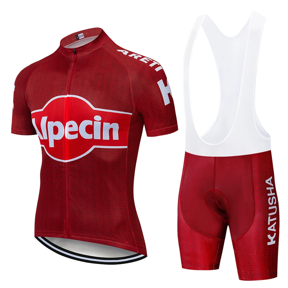 Команда Катюша велосипедная одежда 9D гелевая накладка Шорты для велосипеда Джерси Набор Ropa быстросохнущие мужские летние топы для велоспорта