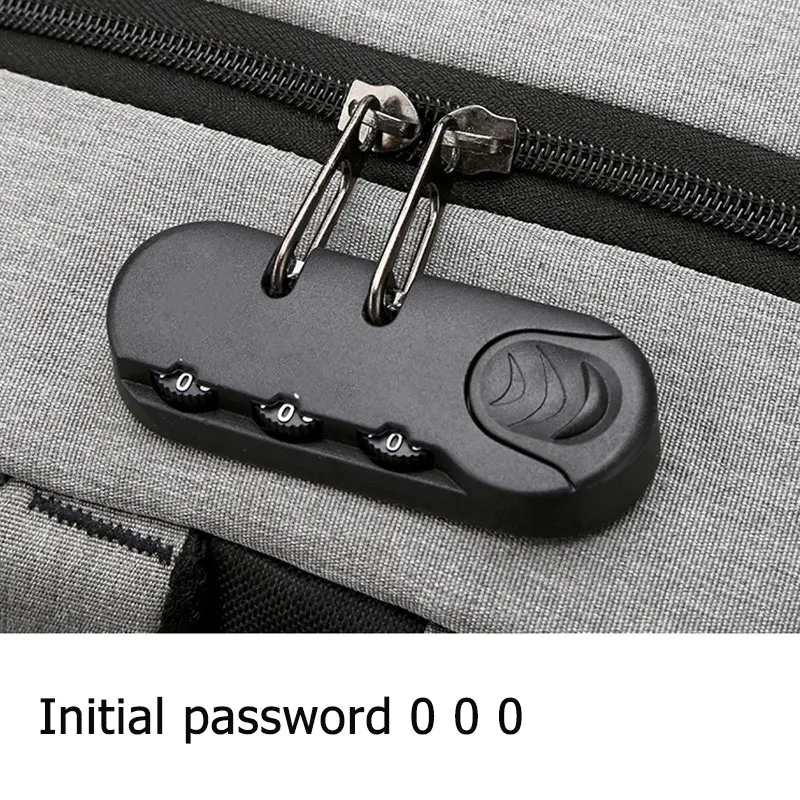 Модный мужской рюкзак для ноутбука с USB зарядкой повседневный стиль